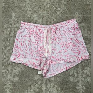 NWOT Hurley Soft & Cozy Pajama Shorts Space Tie Dye Pink Size Medium